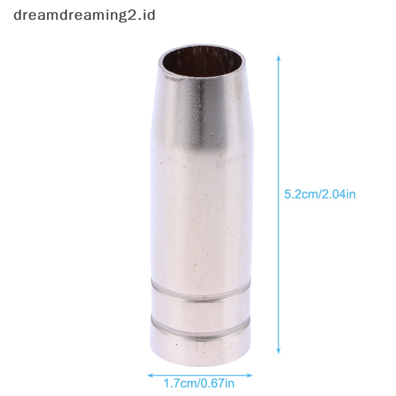 (drea) 1pc 15AK Nozzle Karbondioksida Gaya Euro MIG MAG Ujung Las Nozzle Perisai //