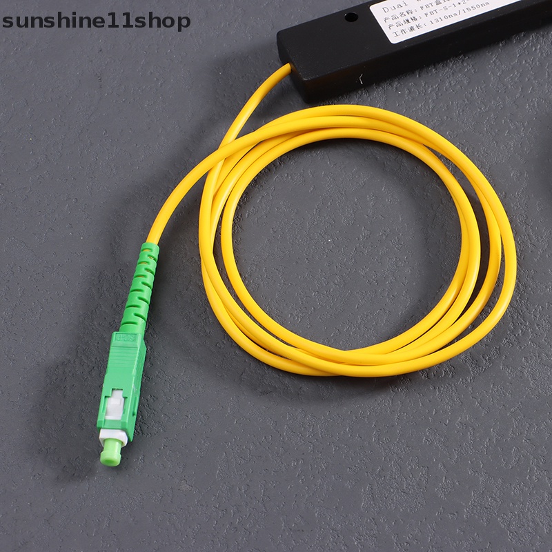 Sho 1Pc 1x2 FTTH Fiber Optic Splitter 1point 2kotak Pembagi Fiber Optik SC/APC N