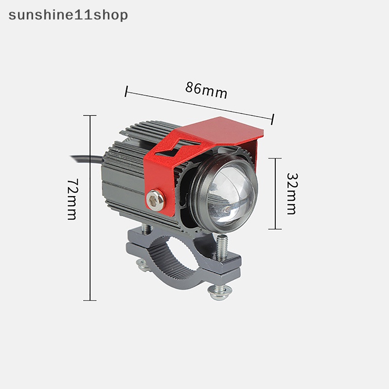 Sho 1/2PCS 9-85V 32W Lampu Sorot Lensa Proyektor Lampu LED Flasher Headlight Fog light Bar Kuning Putih Untuk Mobil Motor N