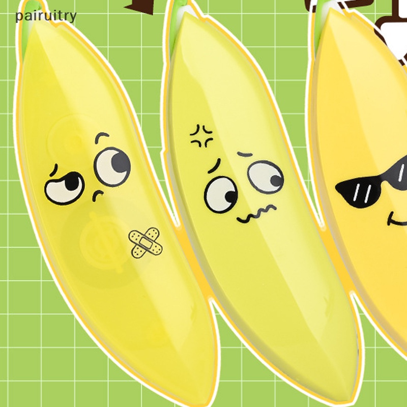 Prt Creative Banana Series Correction Tape Ekspresi Lucu PET Film Correction Tape Alat Tulis Perlengkapan Sekolah PRT