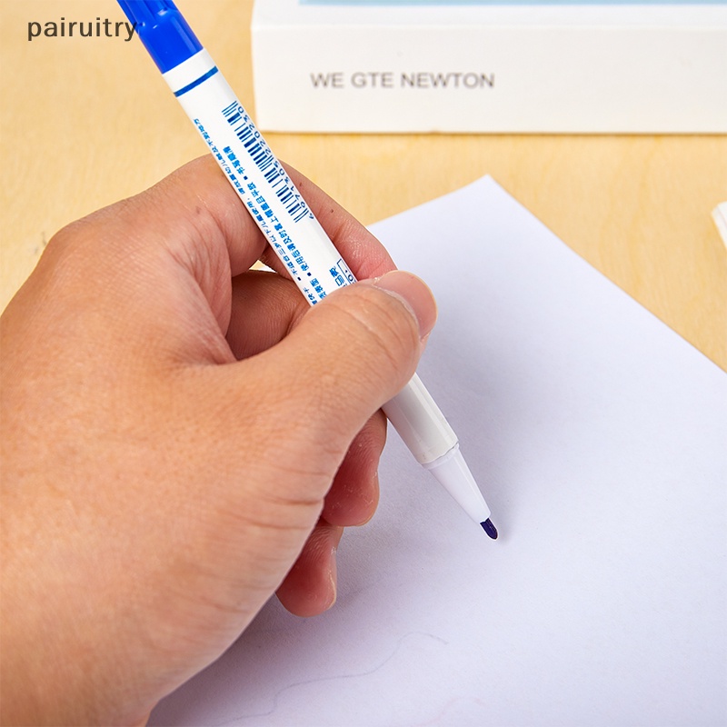 Prt 10Pcs Double-headed Line Pen Paing Stroke Garis Kait Berminyak Spidol Tahan Aus Fiber Pen Ink Pen Art Alat Tulis Kantor PRT