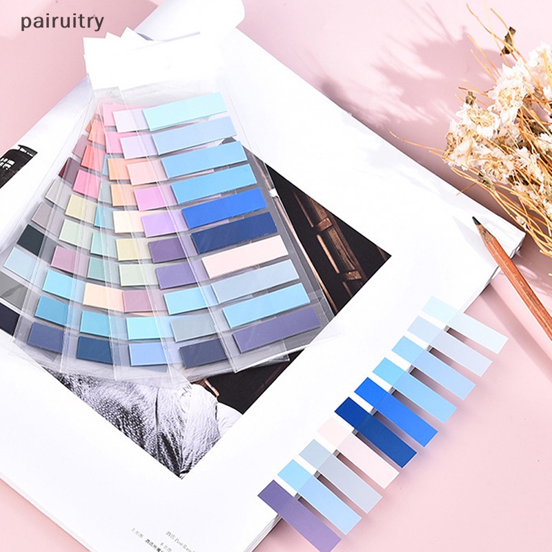 Prt 200lembar Penanda Halaman Index Tab Bookmark Transparan Lengket Klasifikasi File Untuk Buku Waterproof Notes Strip Siswa Bendera PRT