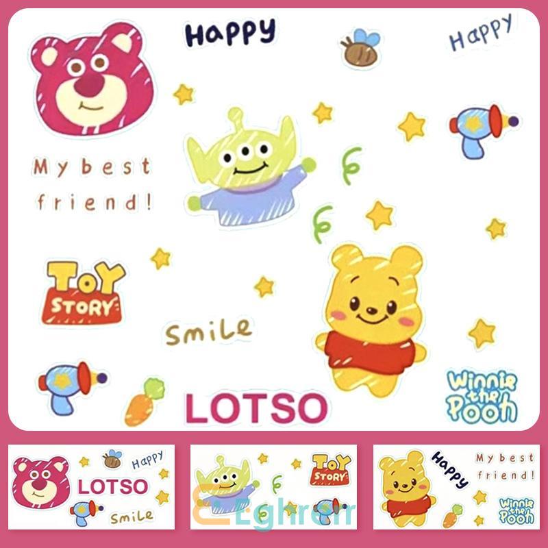 

✨EG-Stiker Kartun Winnie the Pooh Toy Story Stiker Tahan Air PVC Bening Untuk Ponsel Dan Tablet-Eghrerr