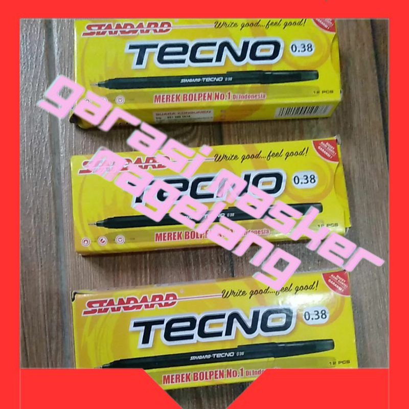 

BOLPOIN STANDARD TECNO 1lusin Berkualitas,Termurah...