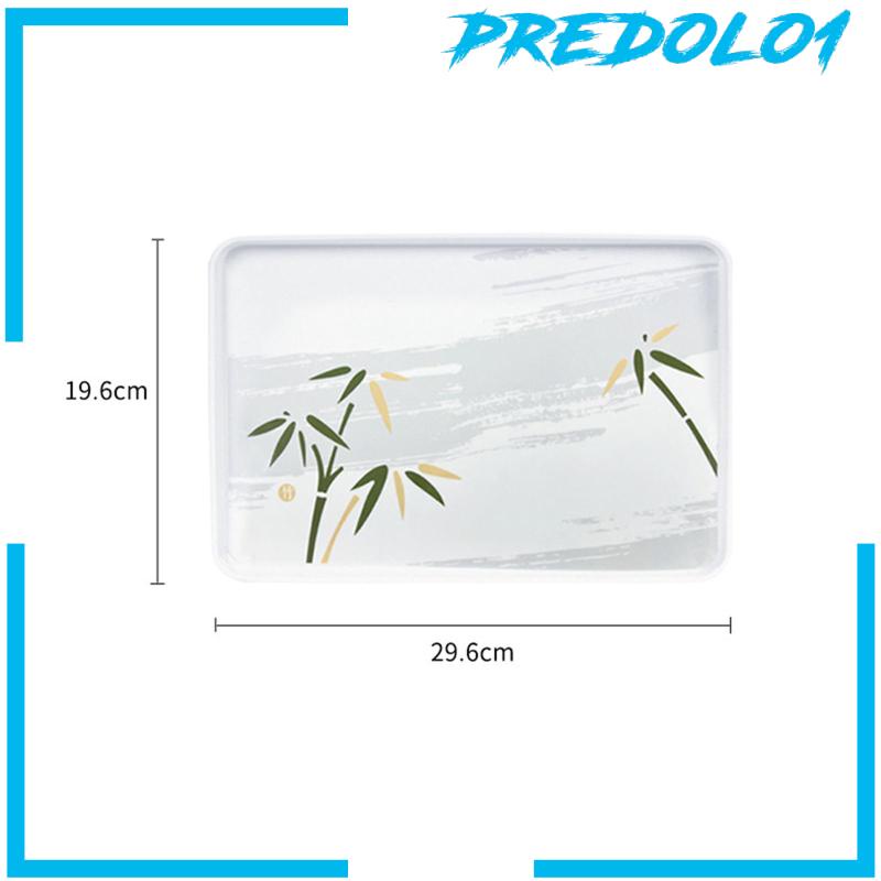 [Predolo1] Platter Dining Tableware Breakfast Serving Tray Tempat Makan Cookies Snack Makanan
