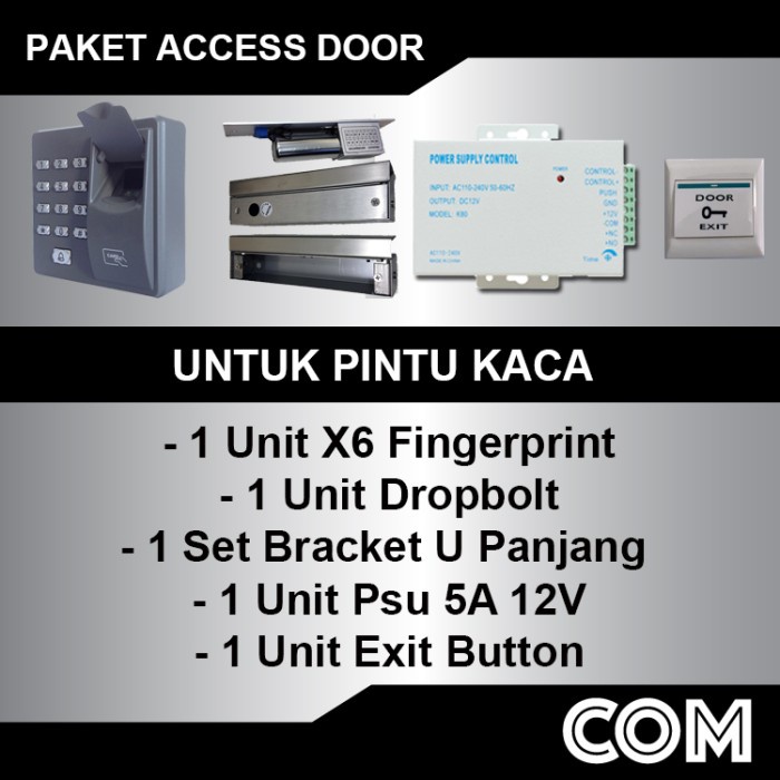 

PAKET HEMAT PAKET AKSES DOOR X6 DROPBOLT PAKET AKSES KONTROL