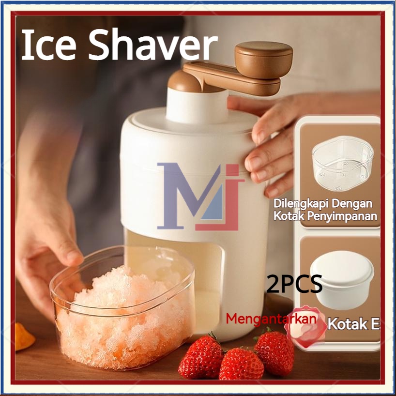 【COD】Ice Shaver Manual/Parutan Es Serut Buah/Ice Shaver Crusher Snow Portable Aesthetic