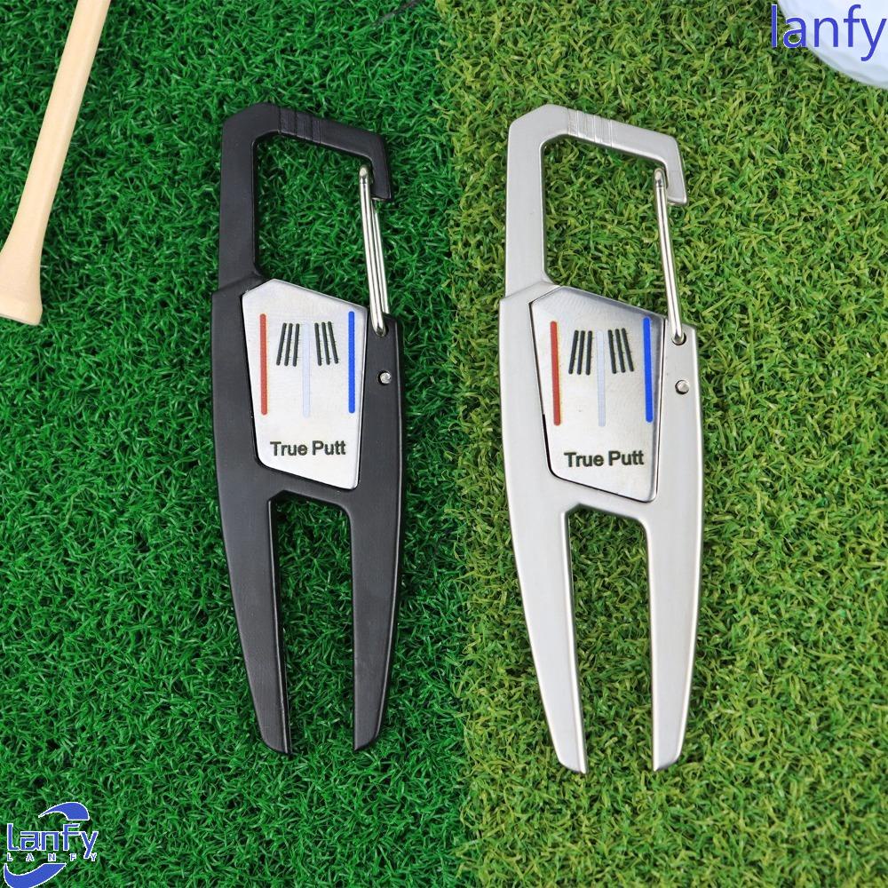 Lanfy Golf Menempatkan Garpu Hijau Dengan Gesper Yang Dapat Disesuaikan Untuk Golf Pitch Zinc Alloy Outdoor Pembersih Alur Pembersih Garpu Rumput Posisi Bola Alat Divot Golf