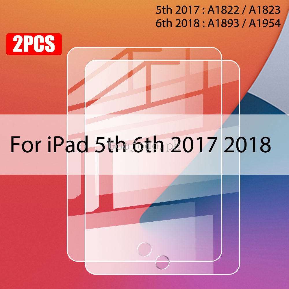 2pcs Cover Pelindung Layar Tempered Glass Untuk Ipad Air5 4 2022 Pro 11 2018 9.7 Inch Ipad 10.2 6th 5th Gen Tempered Film