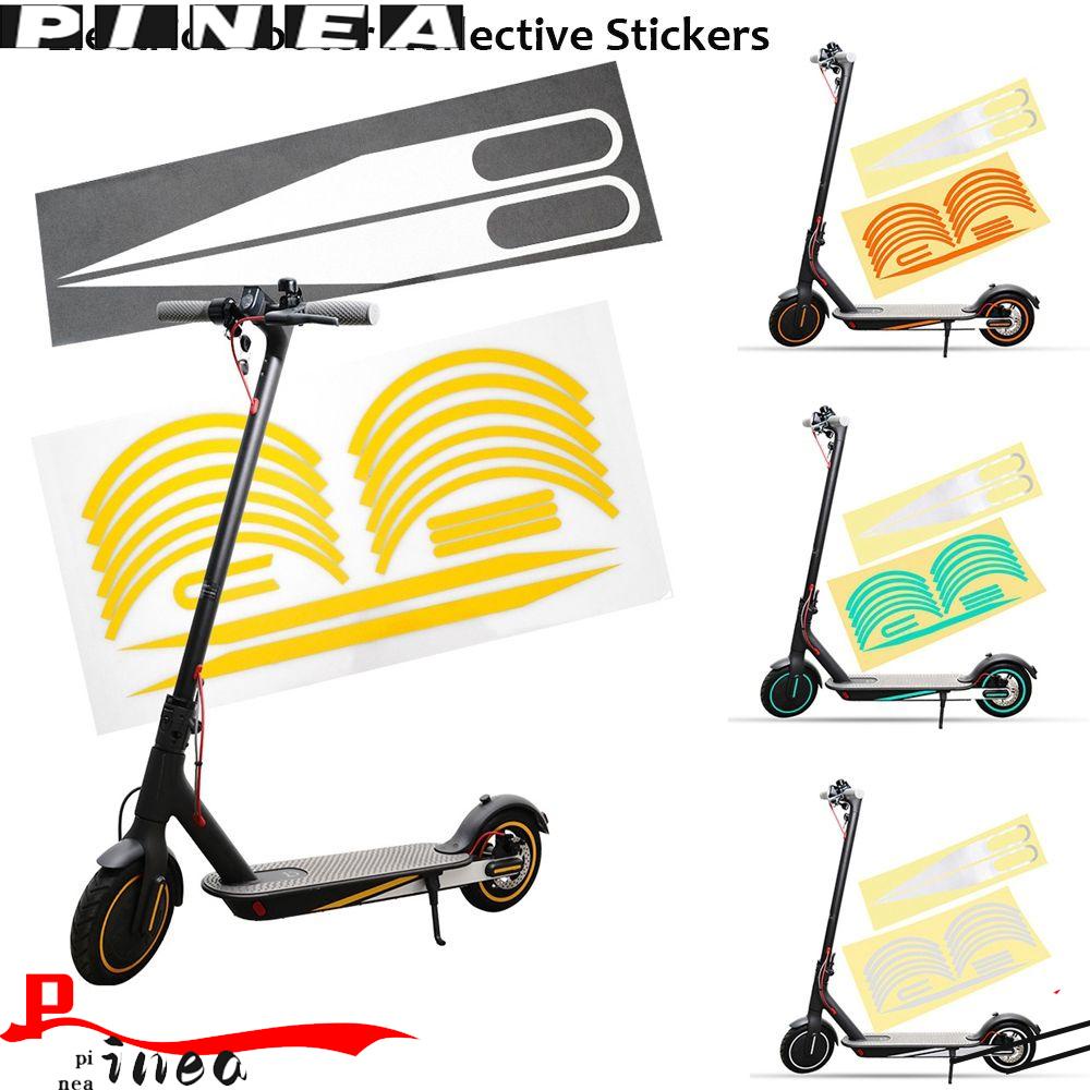 Stiker Styling Reflektif Nanas Strip Peringatan Aksesoris Keamanan Malam Skateboard Sticker