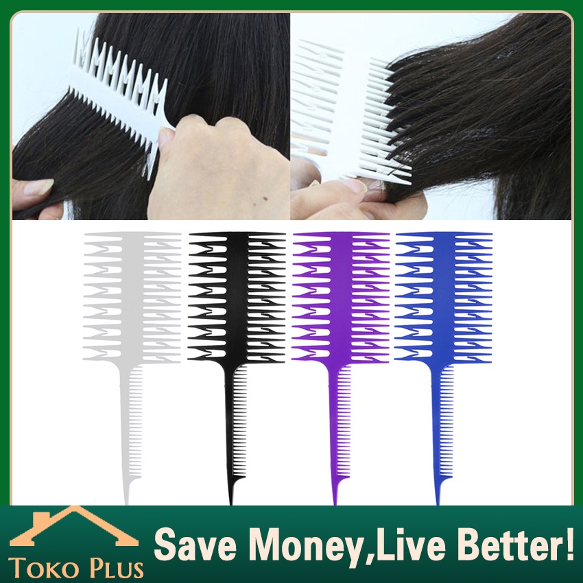 sisir cat rambut (Sisir Cat Highlight Rambut Profesional) / Kuas Cat rambut / Semir Rambut Salon Too