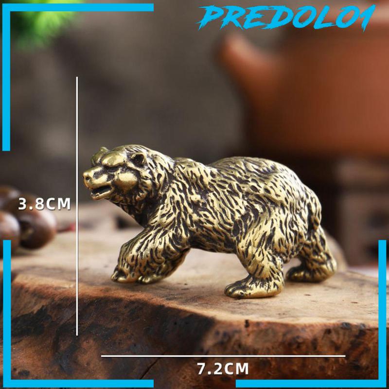 [Predolo1] Patung Beruang Koleksi Hadiah Kecil Patung Hewan Untuk Cafe Meja Kamar Tidur
