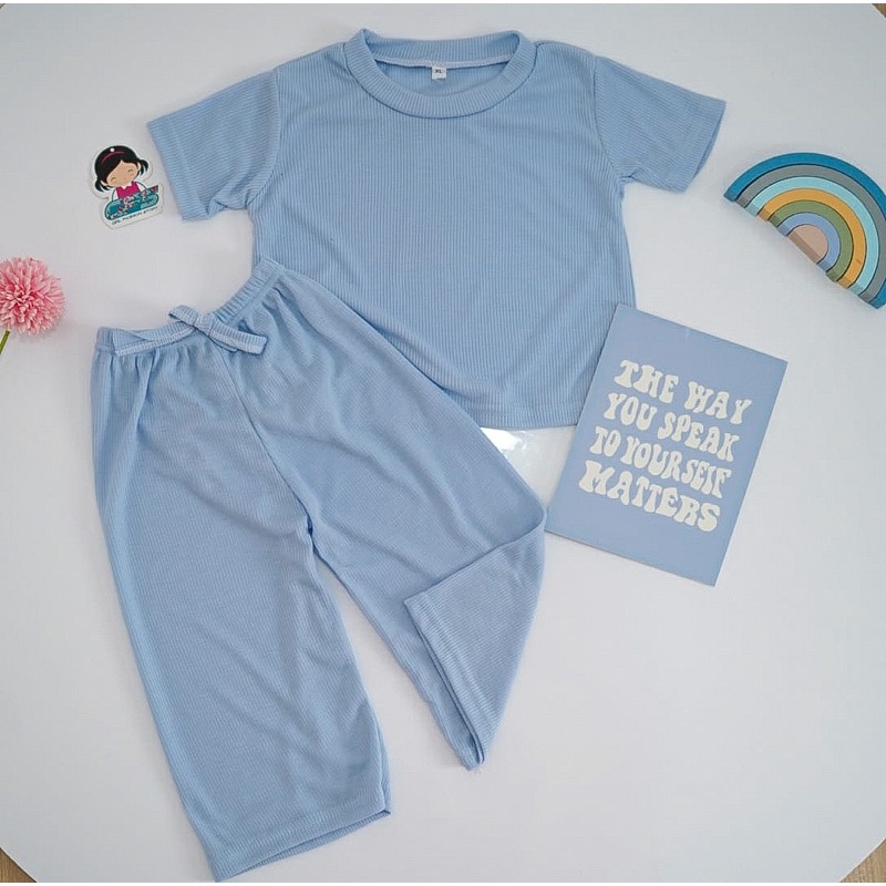 BEFAST - ZFS OOTD WANITA ONESET NESYA / JENNA RIB SET / Setelan Wanita Keluaran Terbaru / Outfit Daily Wanita Remaja ABG Trendy / Oneset Polos Casual Wanita / Fashion Kekinian Remaja ABG Trendy / Set Atasan Kaos Lengan Pendek+Celana 3/4