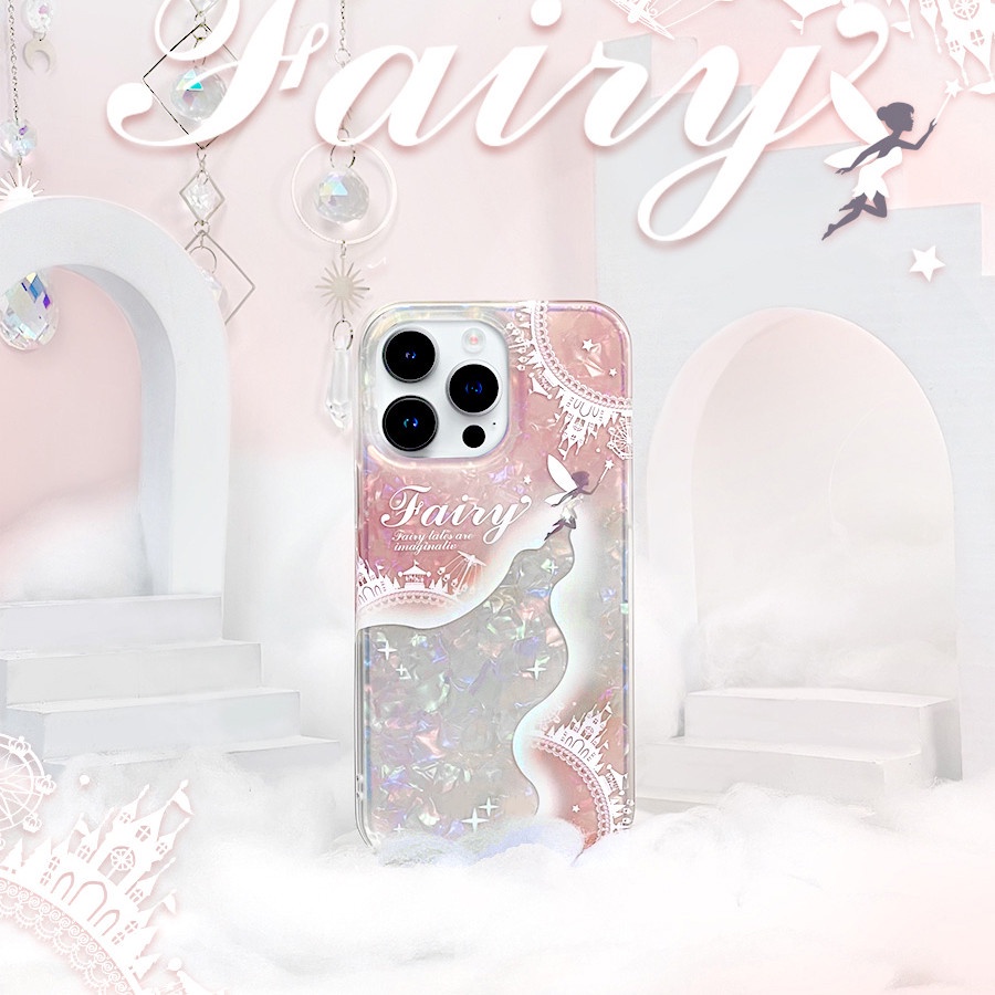 Ins Gaya Cocok Untuk iPhone 14 Pro Max Casing Ponsel iPhone Double-Layer Dicetak Pola Elf Kompatibel Dengan Iphone13 13pro 13prm iPhone 11 11pro 14plus 12Pro Max Shockproof TPU Phone Case