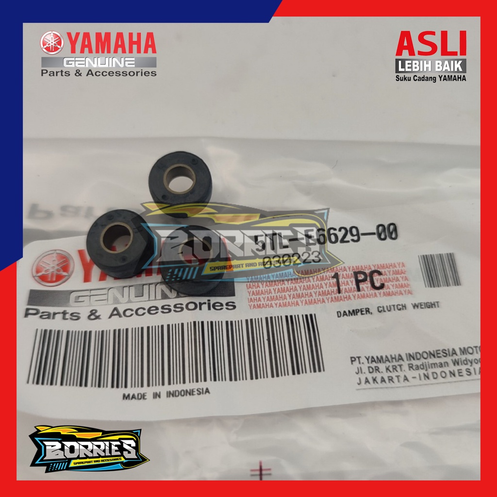 1SET KARET KAMPAS GANDA MIO SPORTY SMILE ORIGINAL ORI YAMAHA 5tl-e6629-00