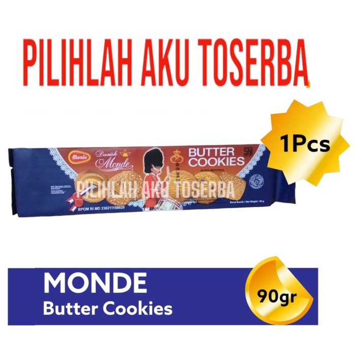 

Biskuit Monde BUTTER COOKIES 90 gr - ( HARGA 1 Pcs )