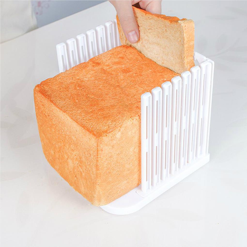 Roti Tawar Toast Slicer Pastry Slicing Mold Lipat Adjustable Tebal Divider Alat Rajang Home Cake Shop Wedding