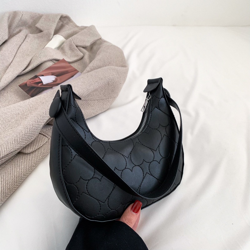 Tas wanita import berkualitas harga grosir bisa cod Net merah warna solid gaya asing portabel satu bahu tas ketiak 2023 tekstur kasual musim semi baru fashion tas wanita kasual