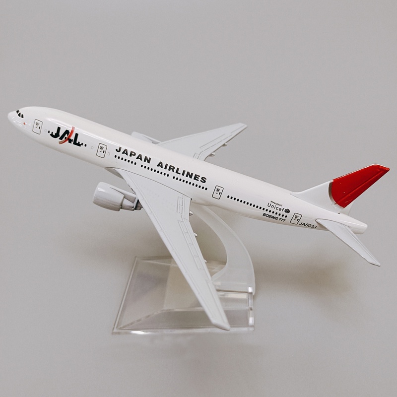 Pesawat Japan Airlines Boeing 777model JAL B777 Diecast Metal Pesawat Mainan