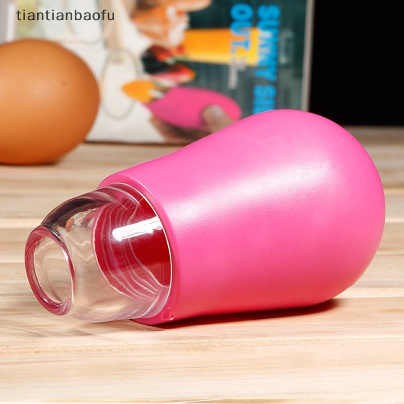 [tiantianbaofu] Alat Dapur Rumah Silicone Pluck Eggs White Separator Yolk Extractor Divider Butik