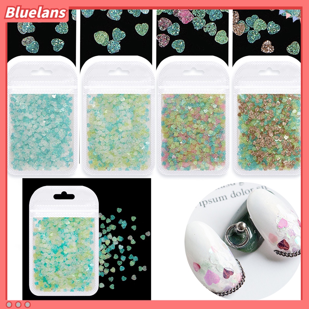 [BLM] 1tas Dekorasi Kuku Bentuk Indah Tahan Luntur Kuku Peliharaan Mewah Payet Cinta Hati Paillette Serpihan Hadiah Ulang Tahun