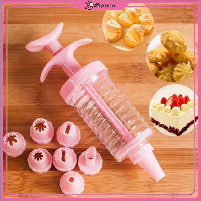 MONSOON - D6099 Cake Pen Cake Decoration / Alat Cetakan Hiasan Kue 8 IN 1 H588 / Alat Penghias Kue 8 in 1 / Semprotan Cream Cake Decoration