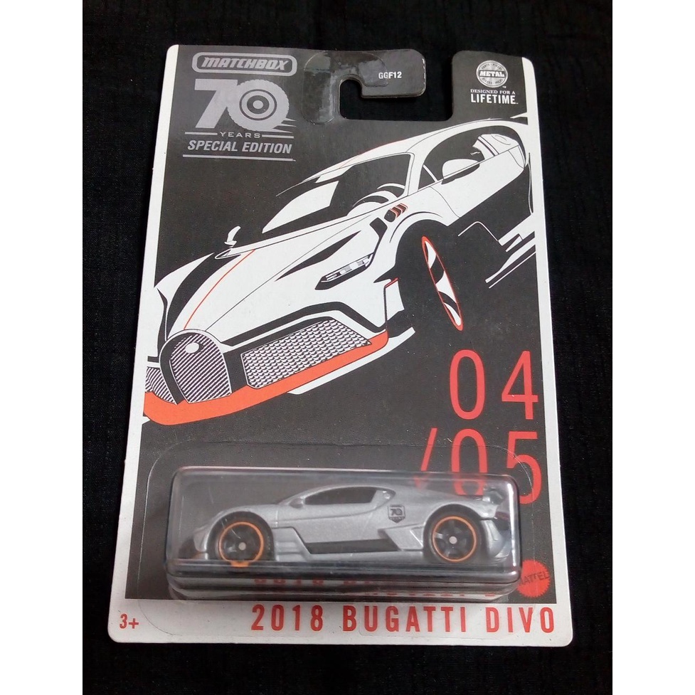 Matchbox - 2018 Bugatti Divo Silver