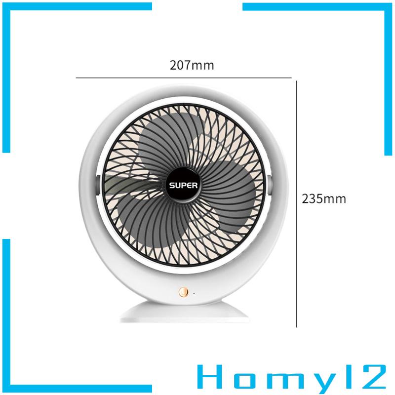 [HOMYL2] Kipas Angin Desktop 3speed Angin USB Rechargeable Mini Fan Untuk travel Kantor Indoor