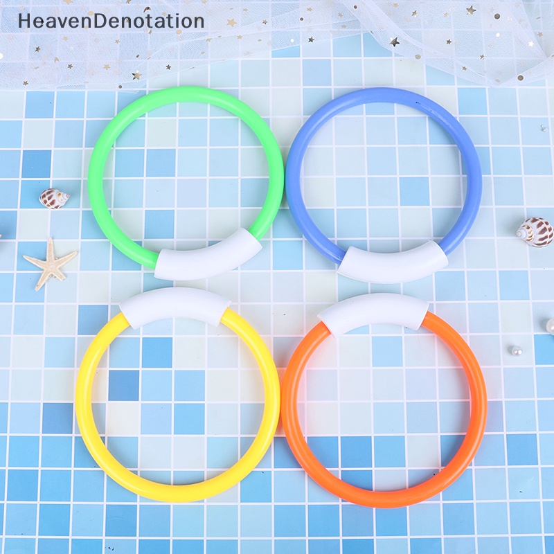 [HeavenDenotation] 19 Pcs Kolam Renang Lempar Menyelam Mainan Cincin Bawah Air Diving Lingkaran Set HDV