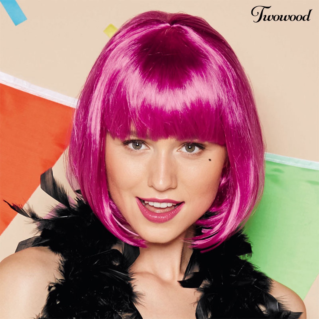 Twowood Wanita Wig Windproof Inner Mesh Adjustable Ringan Wig Kepala Depan Untuk Kecantikan