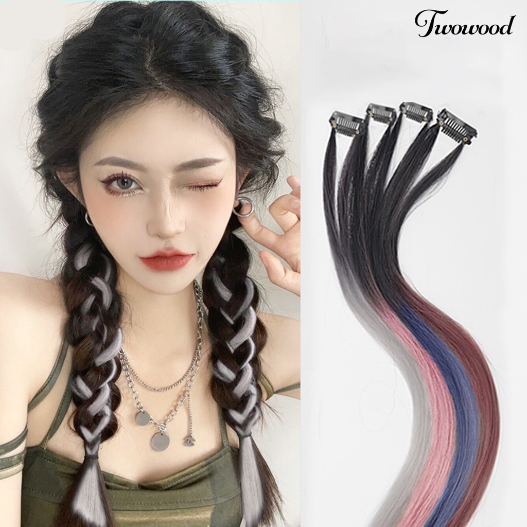 Twowood Invisible Extensions Hair Adjustable One-piece Ringan Simulasi Rambut Ekstensi Seamless Untuk Wanita