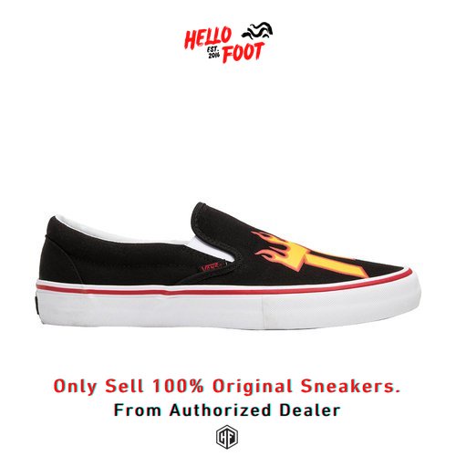 Sepatu Vans Slipon Pro X Thrasher Flame Red VN0A347VOTE [100% Resmi Original]