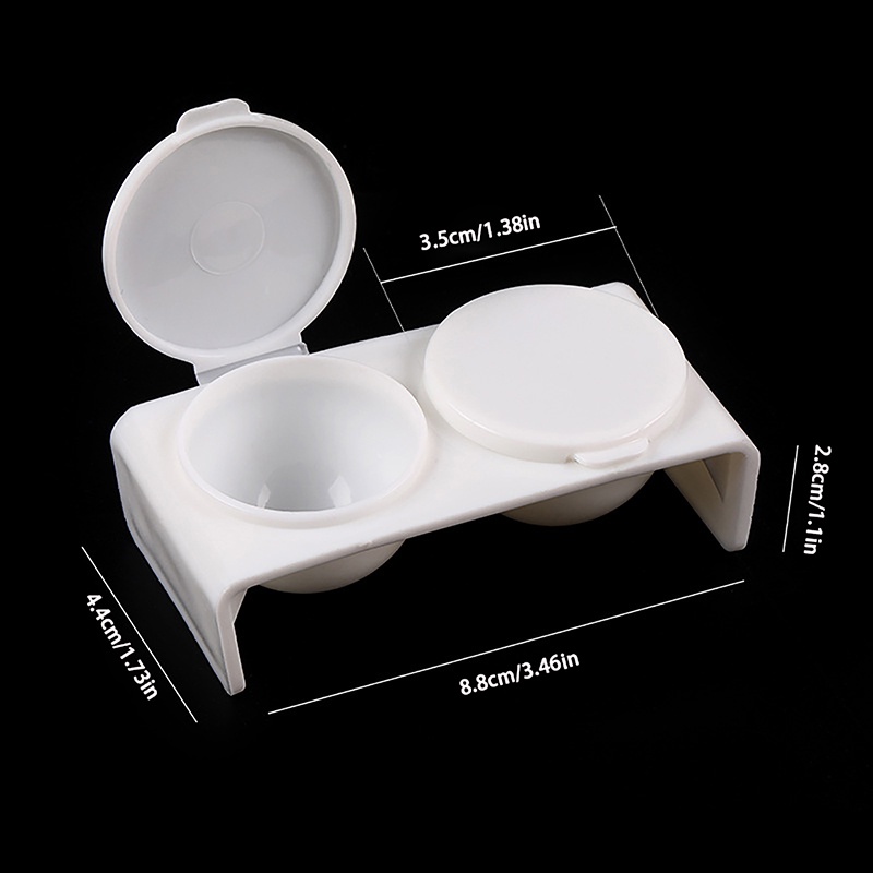 Power Sikat Kuku Wadah Cuci Alat Manicure Nail Art Pigmen Holder Dappen Dish ID