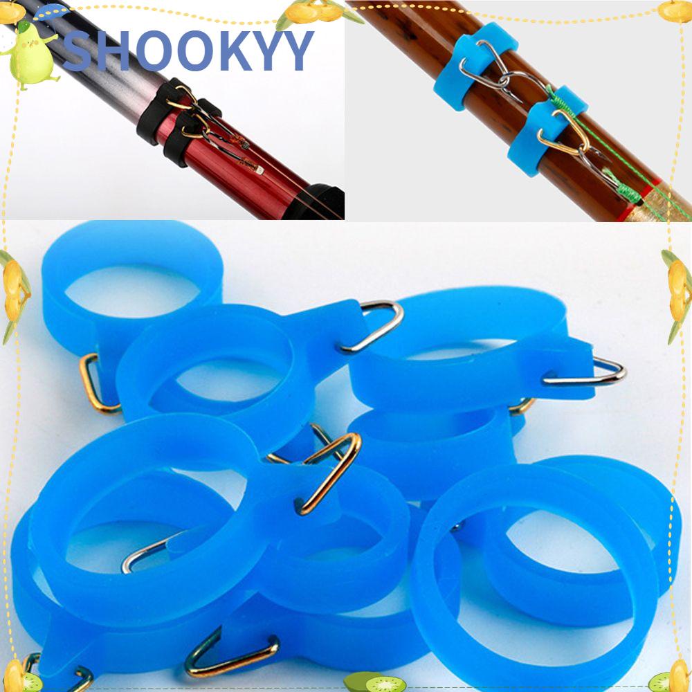 Chookyy Hook Secure holder Portable Plastik Karet Jig Rubber Rings Gantungan Aman