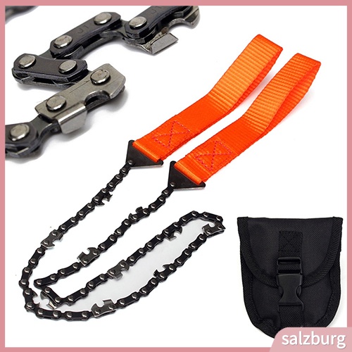 {In Stock} Survival Chain Saw Gergaji Tangan Emergency Pocket Gear Chic Alat Camping