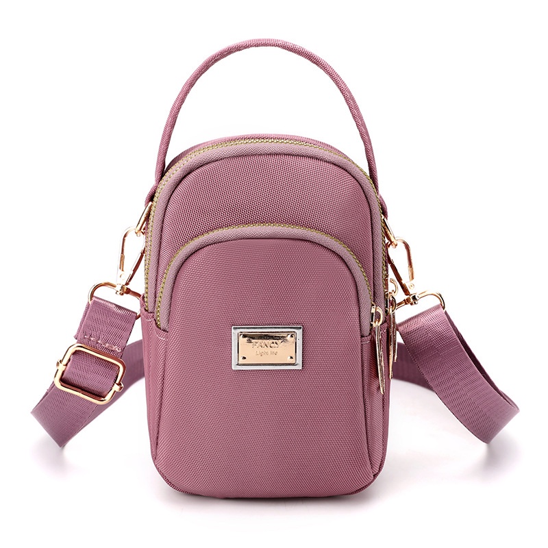 Tas selempang mini bahan nilon import berkualitas sedang tren harga grosir bisa cod