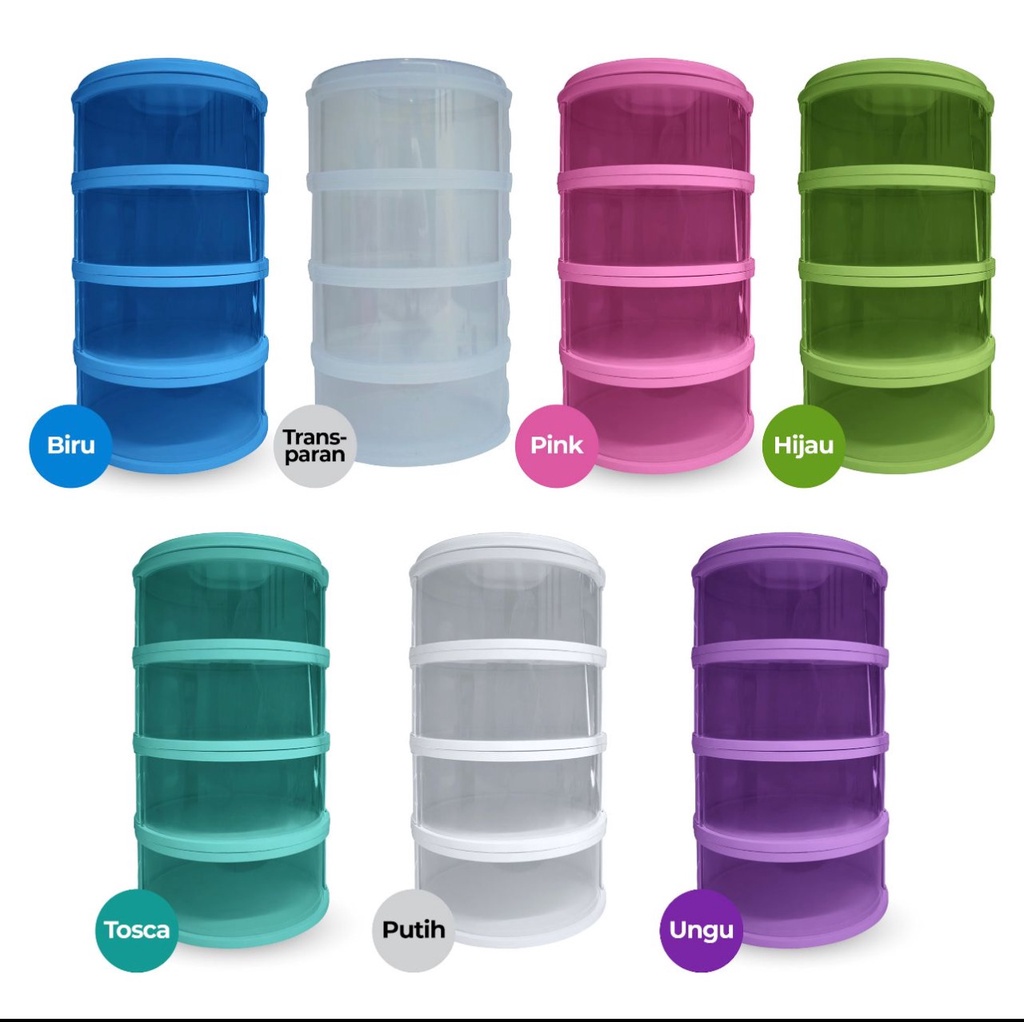 Food Storage 4 Susun / 5 Susun - Tudung Saji Susun 4 Layer COD