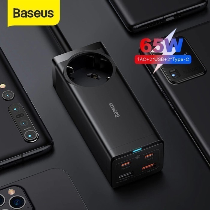 Baseus GAN3 PRO Desktop Powerstrip AC+2U+2C 65W EU - PSZM
