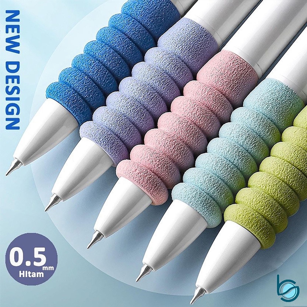 

Pulpen/gelpen hitam 0.5mm desain Awan - Best Stationary