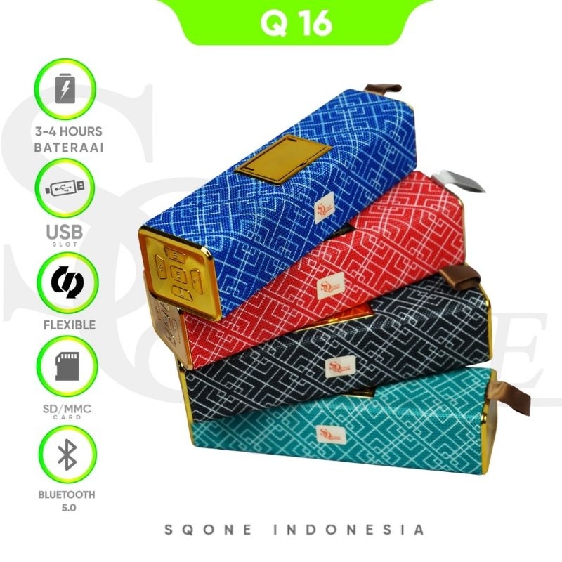 (Bergaransi & Original) Speaker Wireless SQ-ONE Q-16 Portable Speaker Bluetooth Super Bass 3 Mode Su