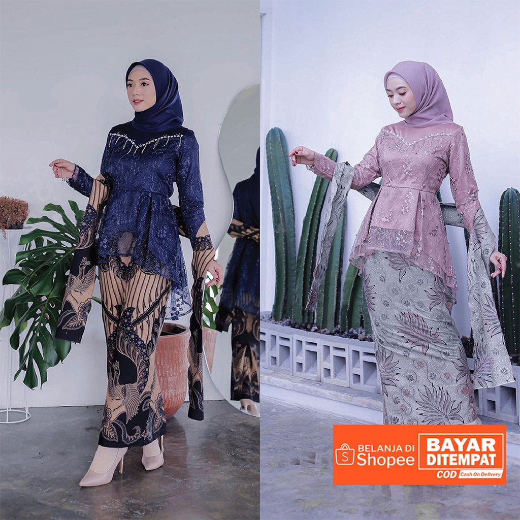 Kebaya modern wisuda tunangan lamaran couple murah remaja seragam seragaman sarimbit allsize kebaya 