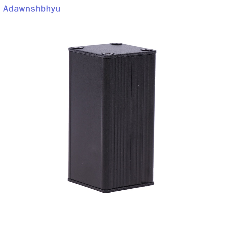 Adhyu Kandang Aluminium Hitam DIY Extruded Kotak Proyek Elektronik 25x25x50mm Untuk Unit Power Supply ID