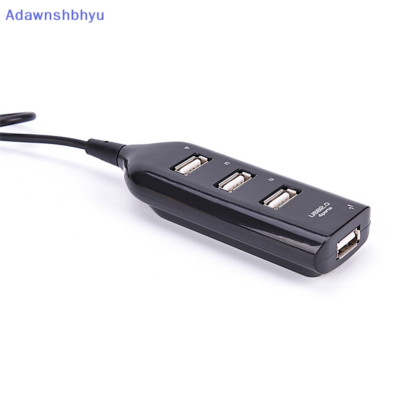 Adhyu Adapter Hub Splitter USB 2.0 4port Kecepatan Tinggi Terbaru Untuk PC Komputer Laptop Hitam ID