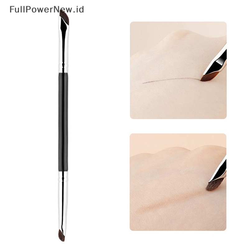 Power Double Head Sikat Alis Siku Eye Liner Brush Alat Kosmetik Make Up Alis ID