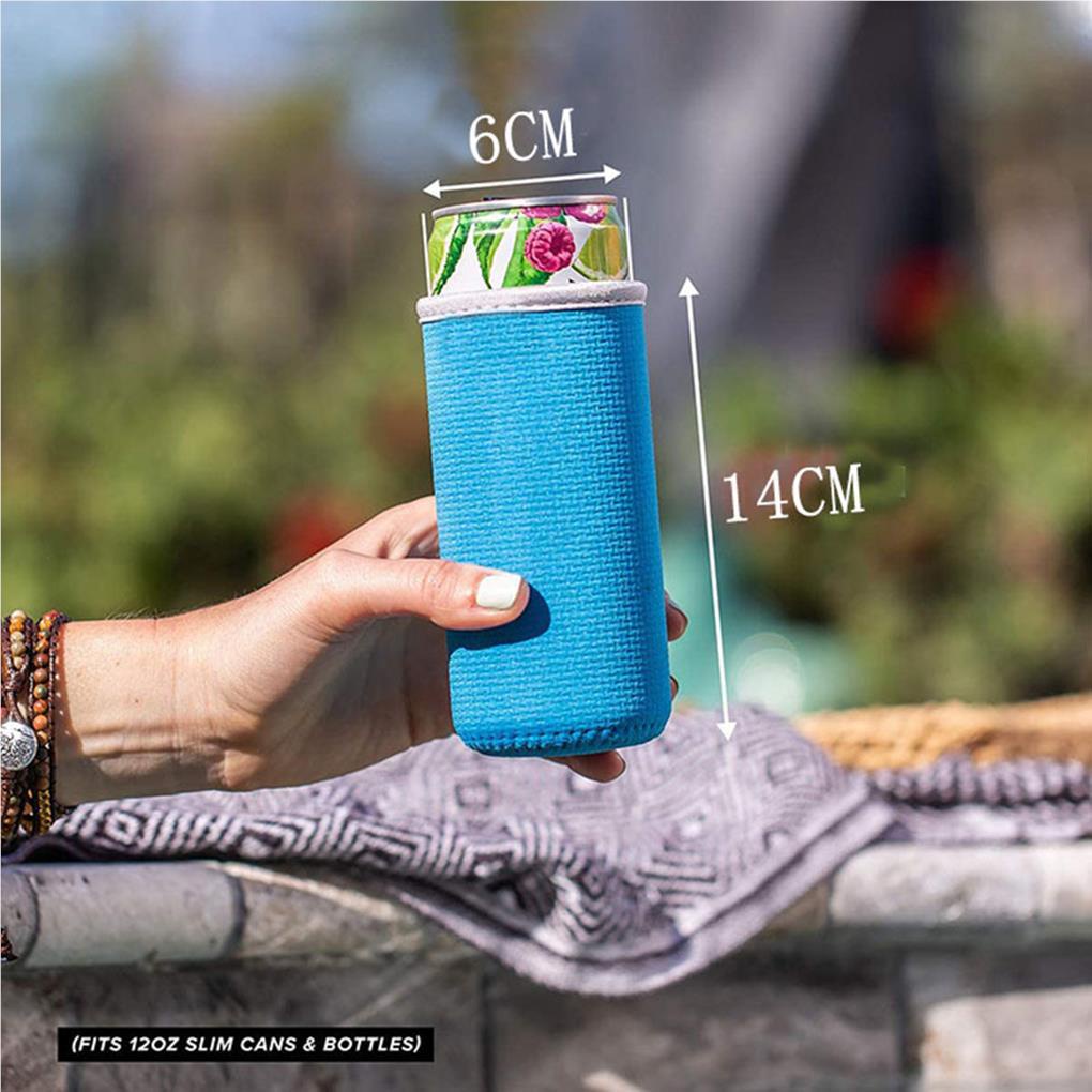 5buah Camping Can Bottle Sleeve Insulated Beer Cover Pelindung Penutup Elastis Cooler Protector Untuk Pernikahan