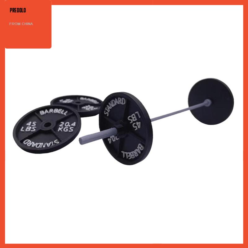 [Predolo] Ornamen Barbel Mini Ornamen Fitness Dekorasi Meja Kantor Untuk Tabletop Indoor