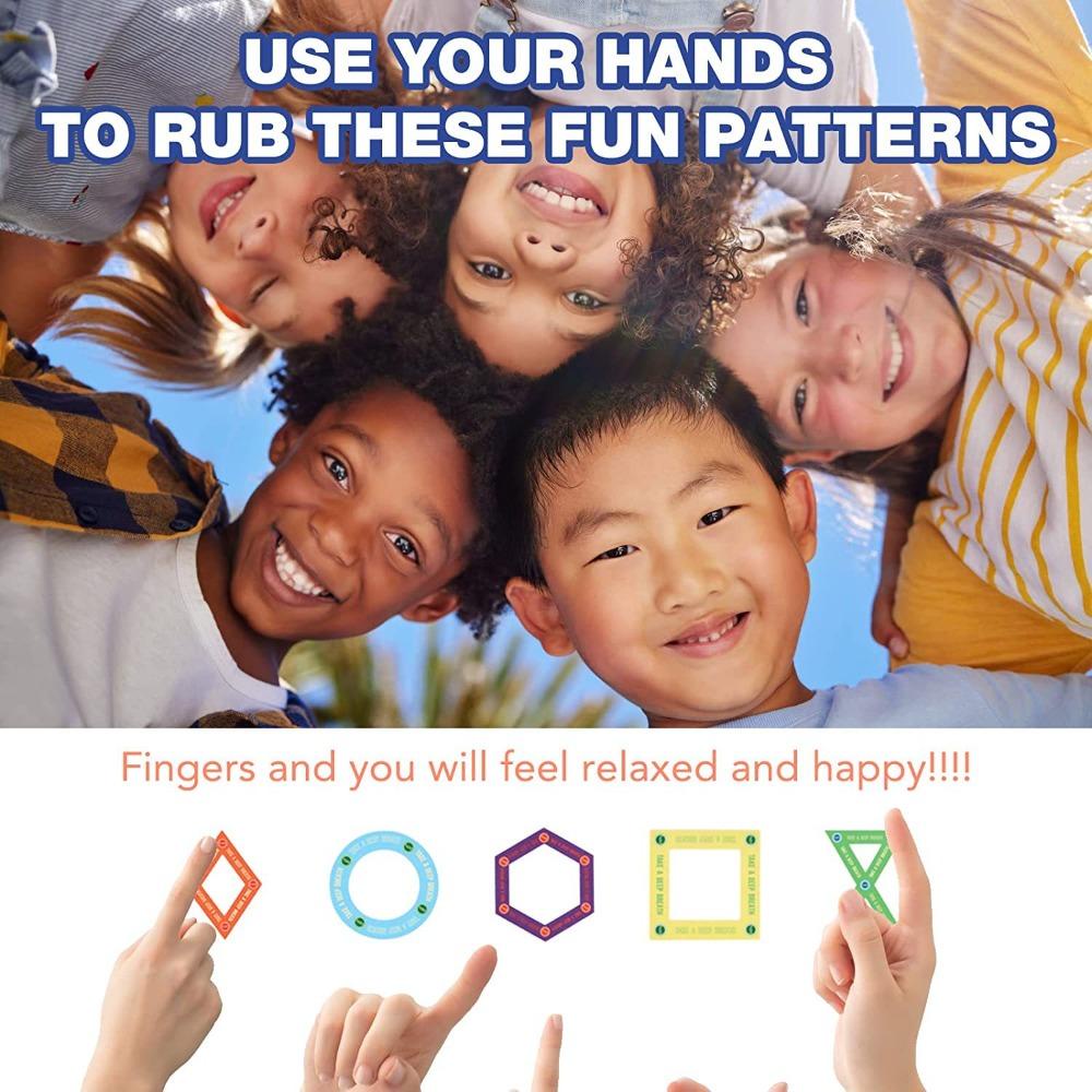 Populer 50Pcs Stiker 50Pcs Mengurangi Strip Tekanan Fidgeting Restless Tactile Calming Kids