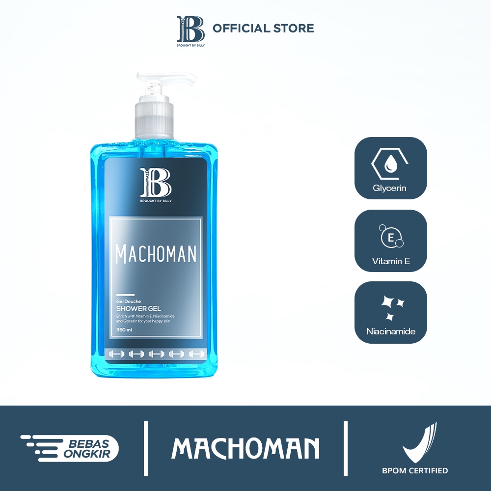 Brought by Billy Sabun mandi BBB Machoman Body Wash I Shower Gel I Sabun Mandi Cair Mencerahkan Kuli