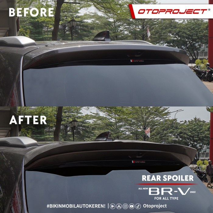 Otoproject Rear Spoiler Mobil Honda BRV 2022 2023 Non Painting