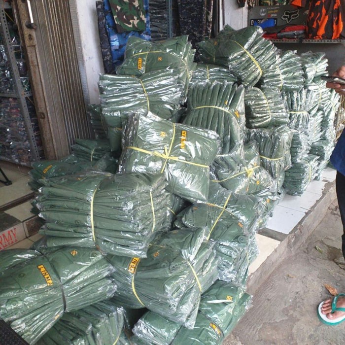 Seragam baju setelan linmas/setelan hansip/seragam linmas/linmas - Hijau, M